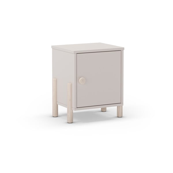 Kremno bela otroška nočna omarica iz masivnega bora Enola – Marckeric-image-3