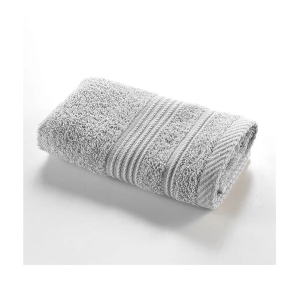 Svetlo siva frotirna bombažna brisača 30x50 cm Tendresse – douceur d'intérieur