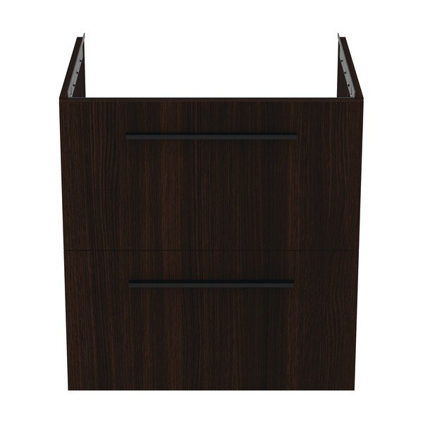 Temno rjava stenska omarica za pod umivalnik v hrastovem dekorju 60x63 cm i.Life B – Ideal Standard-image-2