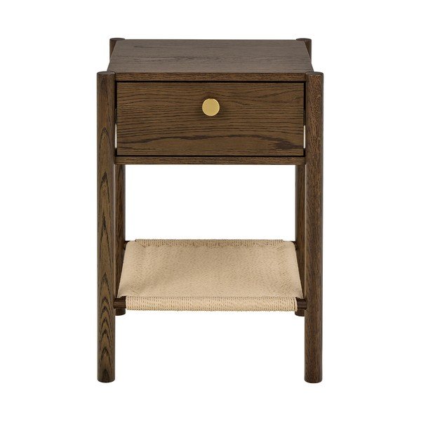 Nočna omarica v hrastovem dekorju v temni naravni barvi Monfort – Actona