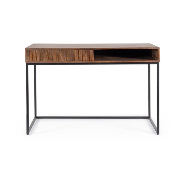 Pisalna miza z mizno ploščo iz mangovega lesa 60x120 cm Tadita – Bizzotto-image-1