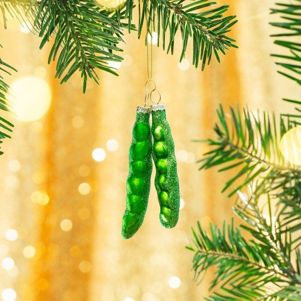Steklen okrasek za jelko Peas – Sass & Belle-image-2