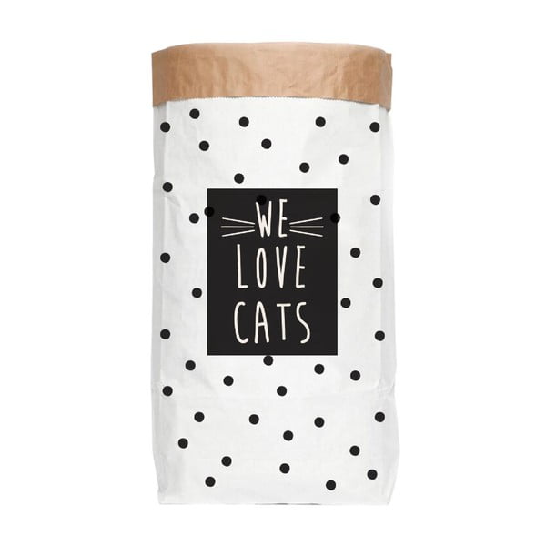 Vrečka za shranjevanje recikliranega papirja Really Nice Things Love Cats