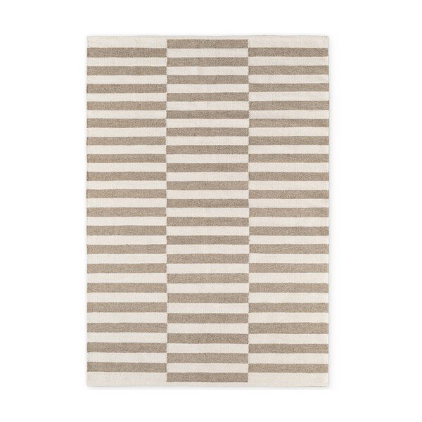 Bela/siva obojestranska/ročno tkana volnena preproga 120x180 cm Vika – Hanse Home
