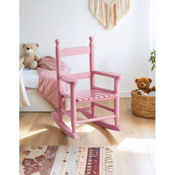 Rožnat otroški stol iz masivnega topola – Premier Housewares-image-3