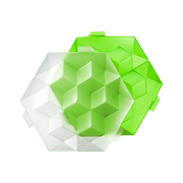 Zelena silikonska oblika za led Lékué Giant Ice Cube