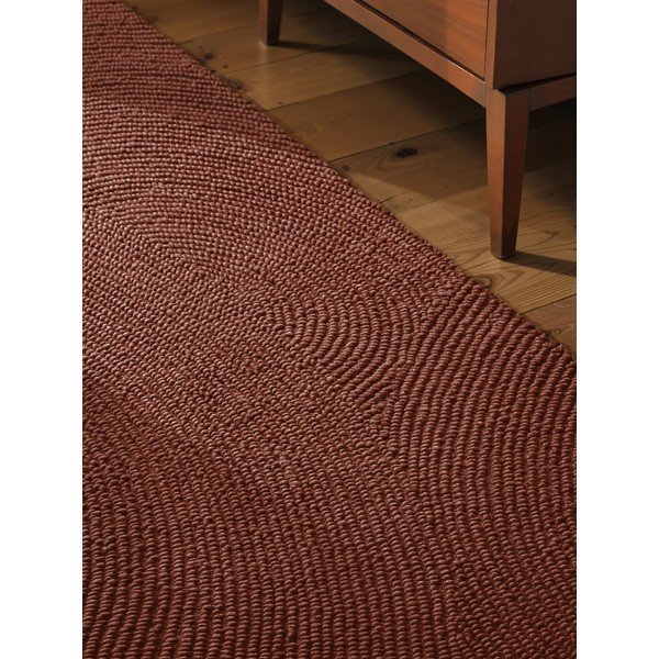 Opečnato oranžen ročno tkan volnen tekač 80x300 cm Calmio – Hanse Home-image-1