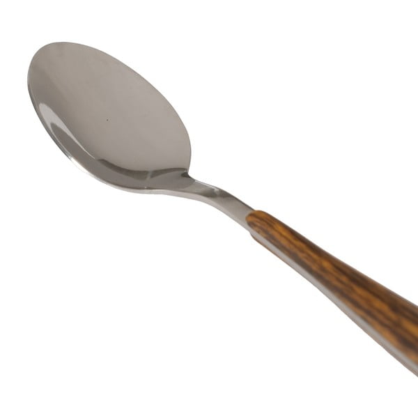 Rjav/srebrn pribor iz nerjavečega jekla 24 ks – Ixia-image-4