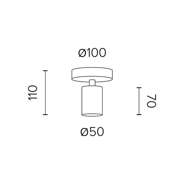 Črna stropna svetilka Bulb Attack Cero-image-2