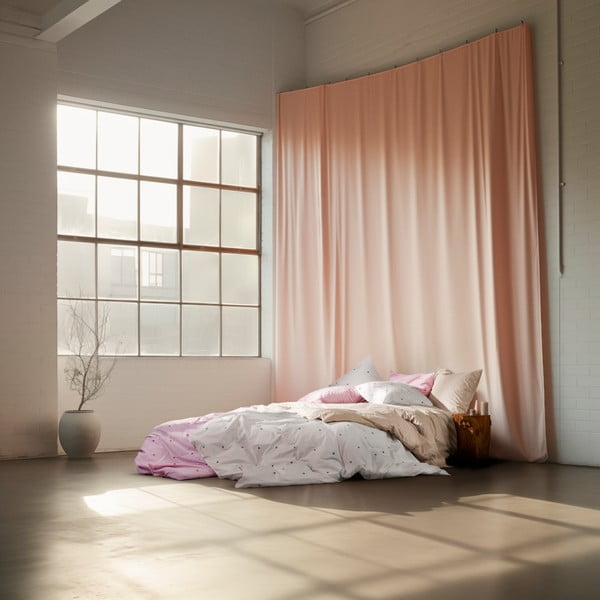 Bela enojna posteljnina iz bombažnega perkala 140x200 cm Daisy – JUNA-image-4