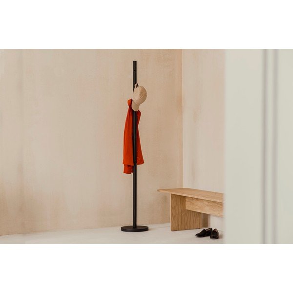 Črn kovinski obešalnik ø 25x183 cm Yuko – noo.ma-image-2