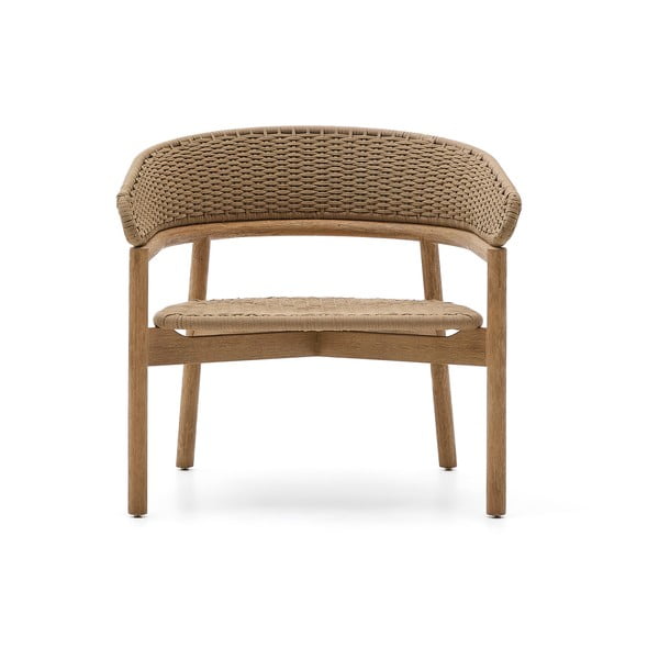 Vrtni fotelj iz masivnega lesa v naravni barvi Arinella – Kave Home-image-3