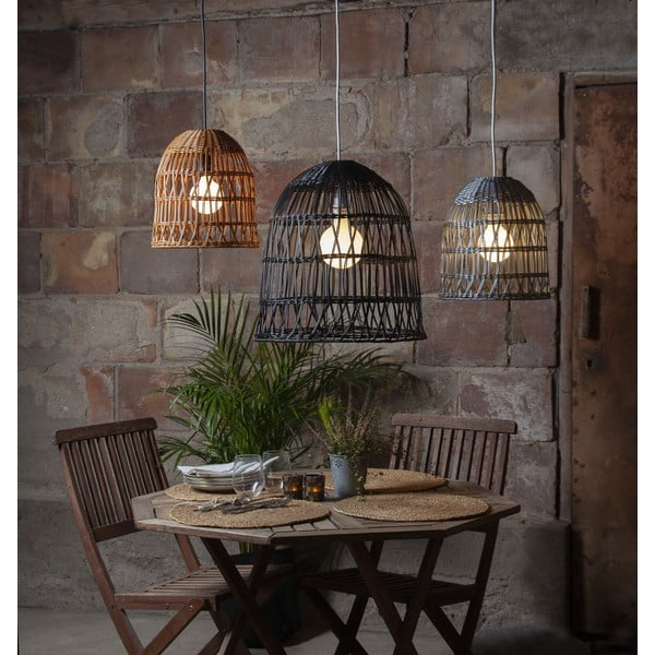 Črno senčilo ø 48 cm Knute – Star Trading-image-4