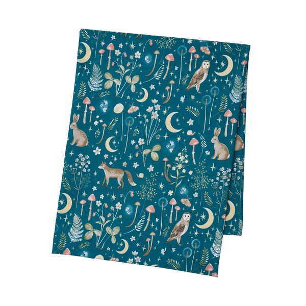 Bombažen namizni prt 137x178 cm Enchanted Twilight Animals – Catherine Lansfield