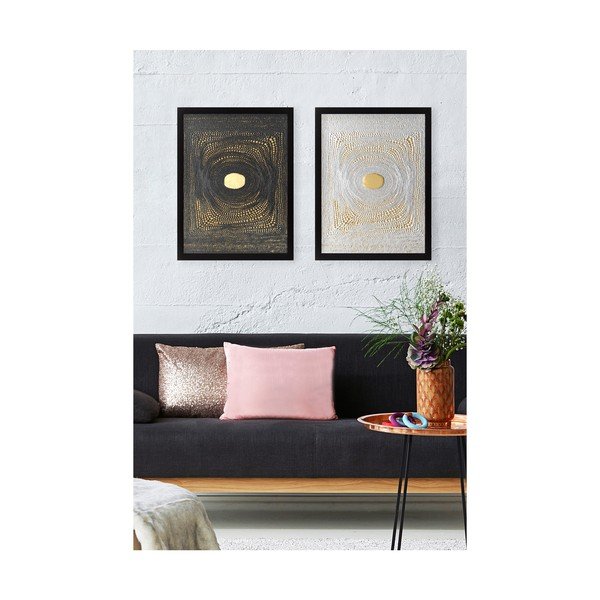 Komplet 2 slik Tablo Center Center Golden-image-1