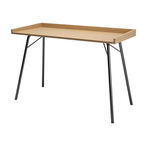 Pisalna miza s hrastovo ploščo 52x115 cm Rayburn - Woodman-image-2