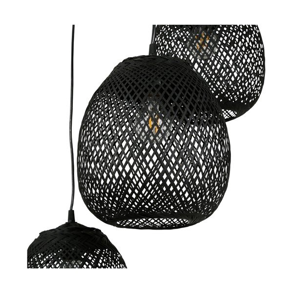 Črna viseča svetilka 40x40 cm Elme - Côté Table-image-4