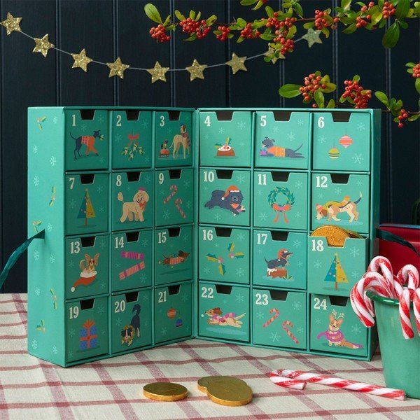 Adventni koledar 37,5 cm Festive Friends – Rex London-image-1