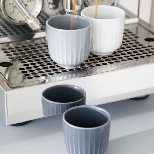 Bela porcelanasta skodelica za espresso Kähler Design Hammershoi, 1 dl-image-1