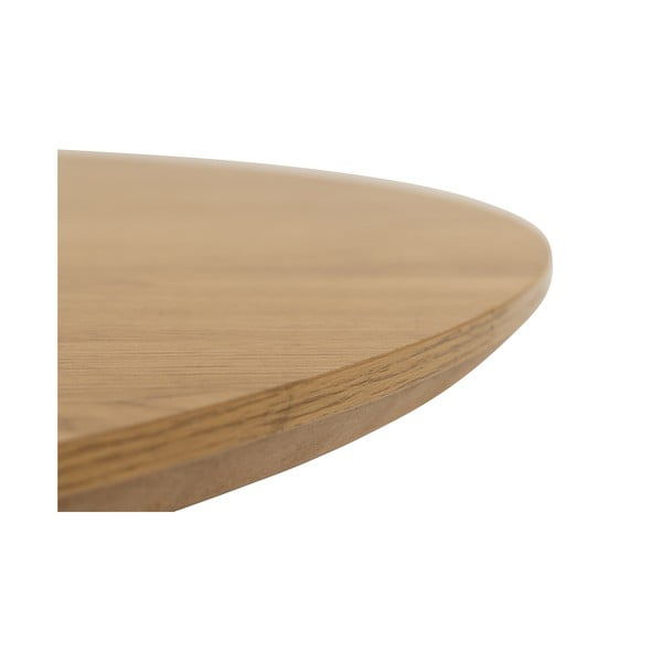 Okrogla mizica s ploščo v hrastovem dekorju ø 80 cm Yale - Actona-image-3