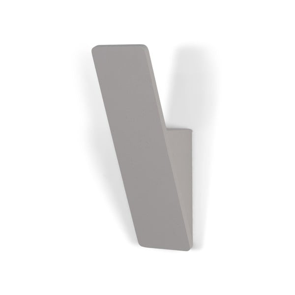 Svetlo siv jeklen stenski obešalnik Angle – Spinder Design