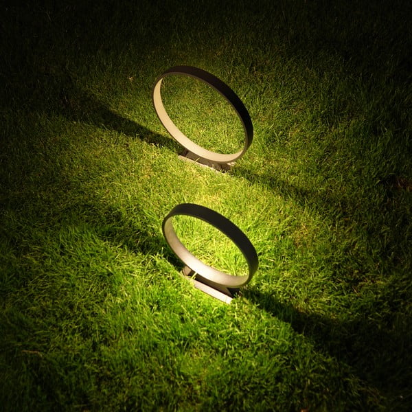 Črna talna svetilka SULION Nala, ø 40 cm-image-2