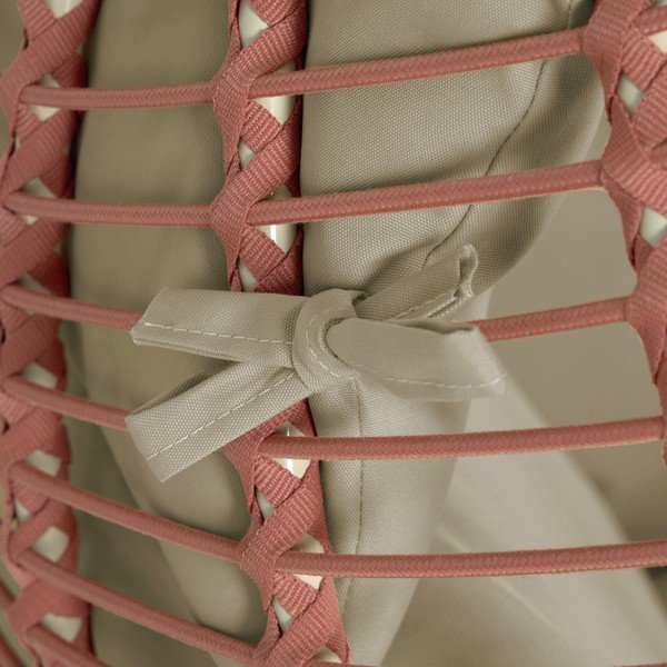 Viseč vrtni fotelj v terakoti s stojalom Kave Home Elianis-image-4