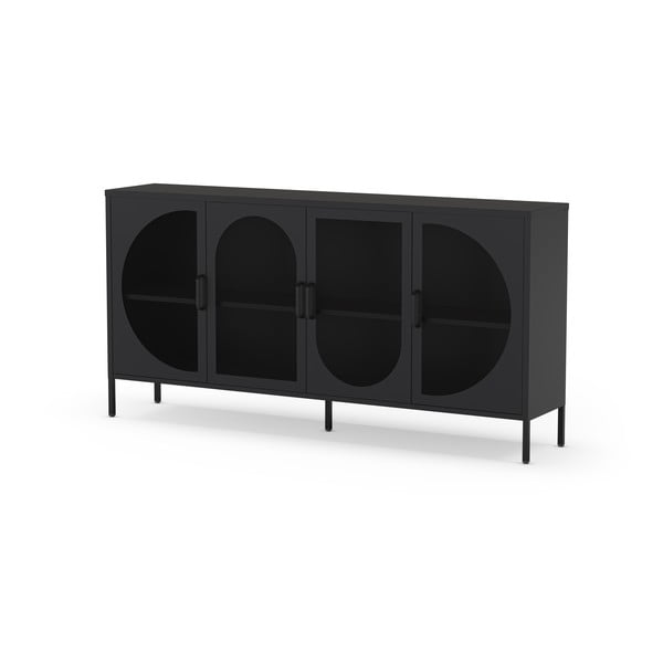 Črna komoda 160x90 cm Tayra – Marckeric-image-3