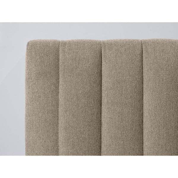 Bež/naravna zakonska postelja z letvenim dnom 180x200 cm Oceane – Bobochic Paris-image-4