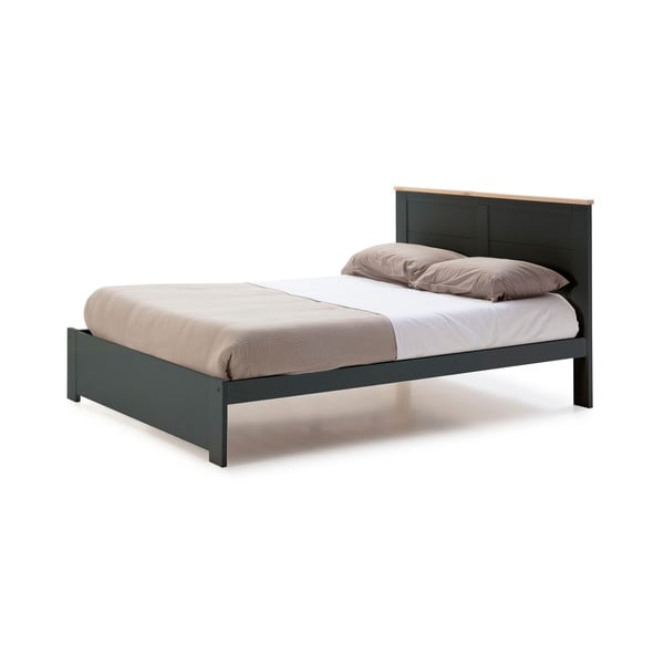 Antracitno siva zakonska postelja 140x190 cm Akira – Marckeric-image-3