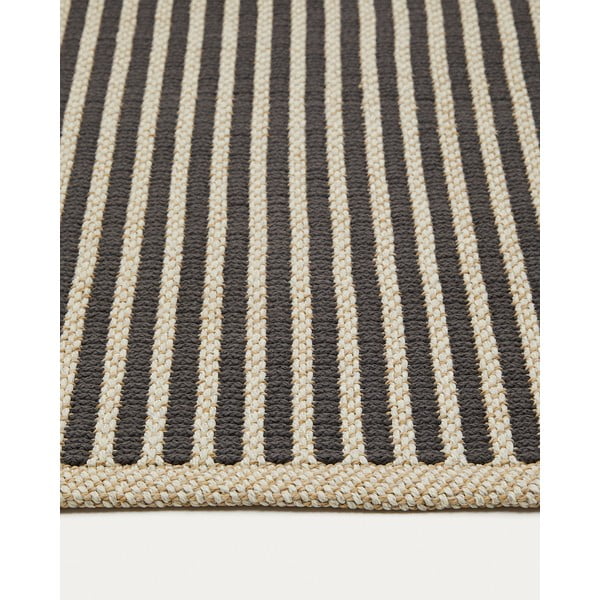 Črno-bež zunanja preproga 160x230 cm Satanca – Kave Home-image-4