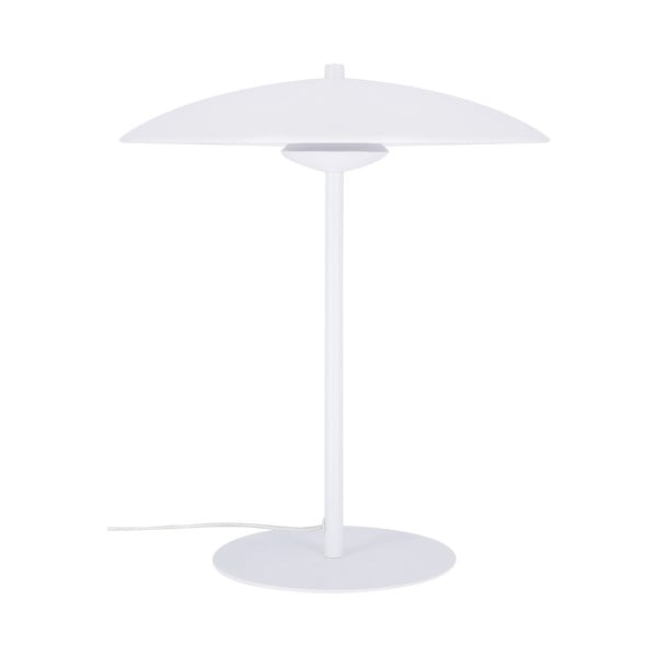 Bela LED namizna svetilka s kovinskim senčilom (višina 41 cm) Lund – Candellux Lighting