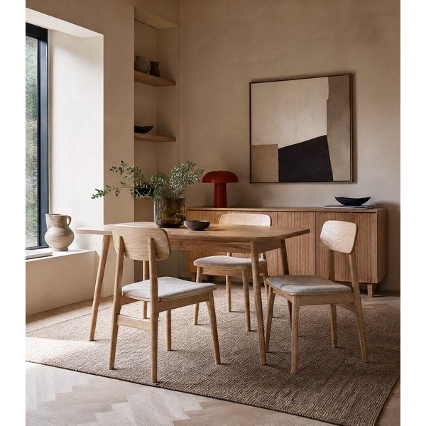 Bež/naraven jedilni stol Livo – Unique Furniture-image-1