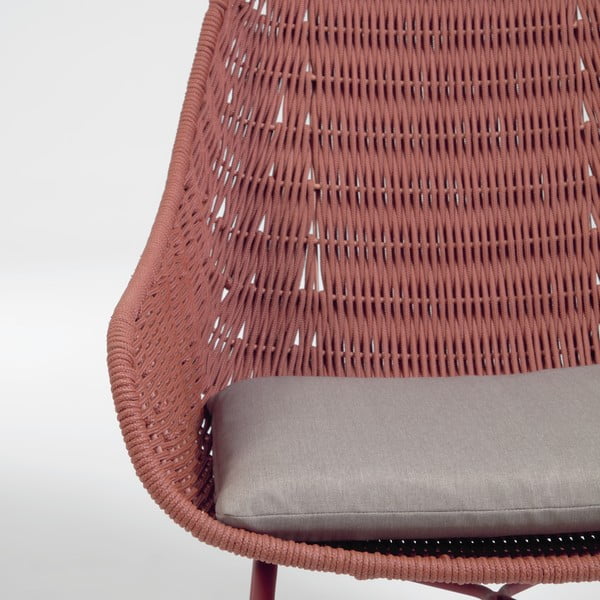 Vrtni fotelj v barvi terakote Kave Home Abeli-image-1