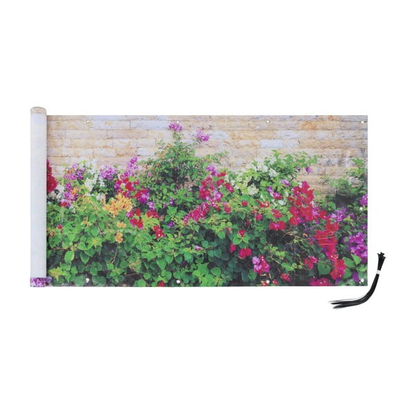Plastičen balkonski zastor 500x85 cm Flowers – Maximex-image-2
