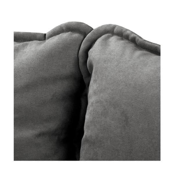 Temno siva sedežna garnitura 193 cm Beata – Ropez-image-1