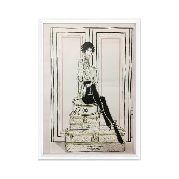 Plakat Piacenza Art Chanel Suitcases, 30 x 20 cm