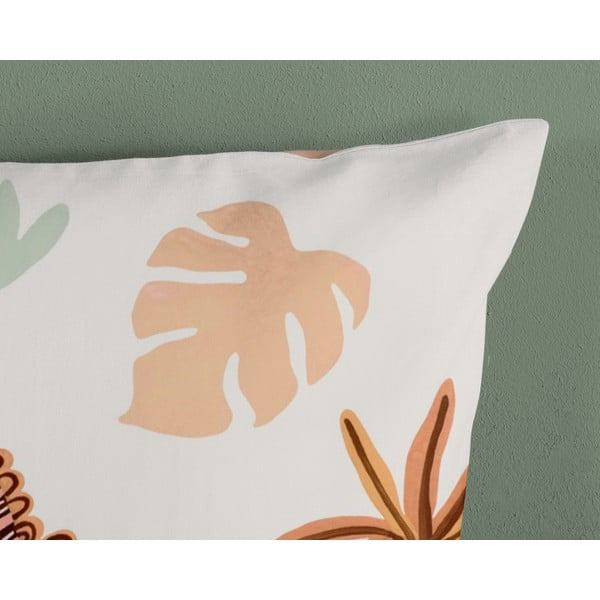 Rjava/bež bombažna otroška posteljnina za otroško posteljico 100x135 cm Dino – Good Morning-image-3