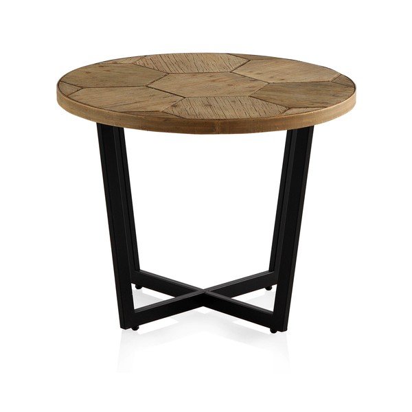 Kavna mizica s črno železno konstrukcijo Geese Honeycomb, ⌀ 59 cm-image-2