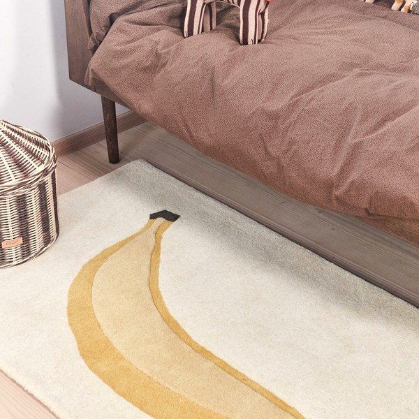 Otroška preproga iz mešanice volne 80x140 cm Banana – OYOY Mini-image-1