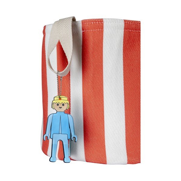 Rdeča tekstilna otroška škatla za shranjevanje ø 30x28 cm Stripes – Playmobil-image-3