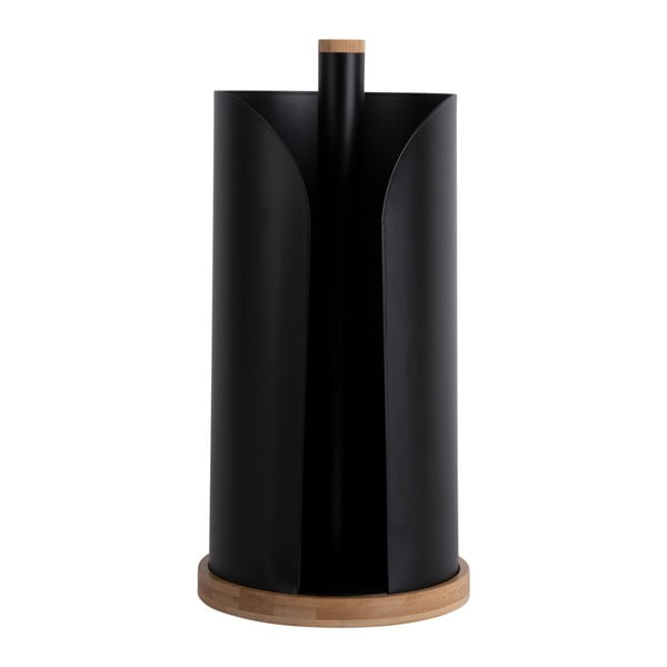 Črno bambusovo držalo za kuhinjske brisače ø 15,5 cm   Bamboo Accent – PT LIVING