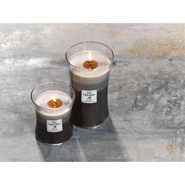 Dišeča sveča WoodWick Sandalwood & Clove Warm Wood, čas gorenja 55 ur-image-1