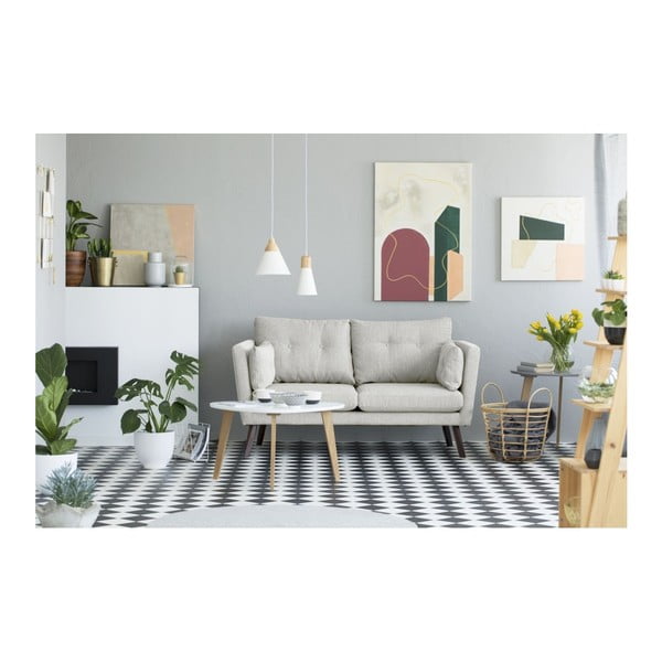 Svetlo bež dvosedežna zofa Mazzini Sofas Elena-image-4