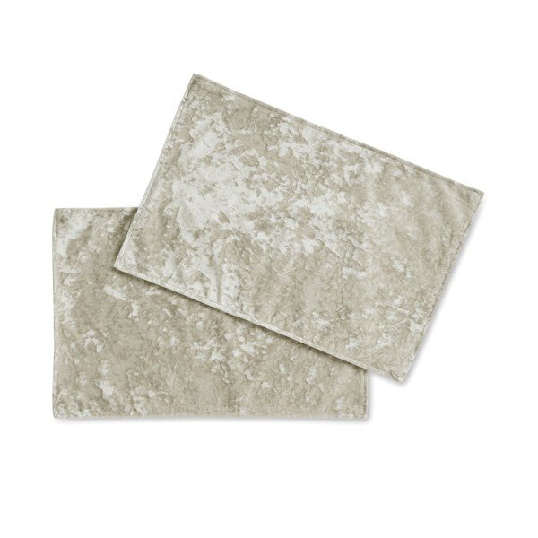 Tekstilni pogrinjek 2 kos 46x30 cm Crushed Velvet - Catherine Lansfield