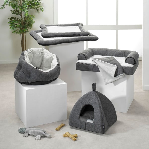 Siv kokon za mačke 40x40 cm – Love Story-image-2