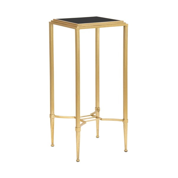 Stranska mizica v zlati barvi Mauro Ferretti Roman, 35 x 80 cm