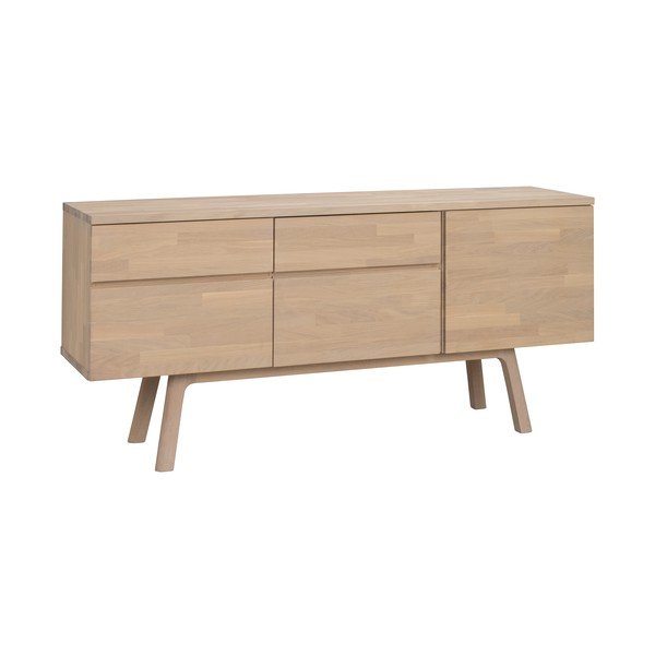 Komoda iz masivnega hrasta v svetli naravni barvi 170x77x42 cm Cleardale – Rowico