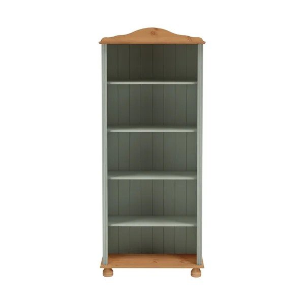 Zelen/v svetli naravni barvi regal iz masivnega bora 77x181x31 cm Mette – Støraa