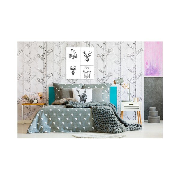 Večdelna slika Styler Scandi Mr & Mrs, 64 x 74 cm-image-1